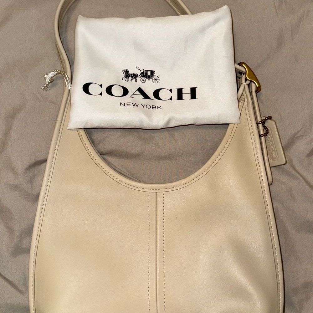 *USED* Coach Ergo Cream Hobo Structured Shoulder Bag
